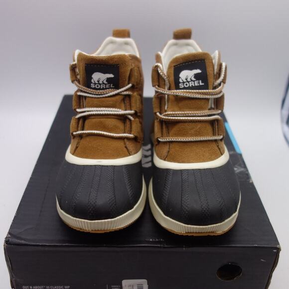 NEW Sorel Out N About III Classic Waterproof Duck Boot Taffy Black Women's 5 - Picture 2 of 10